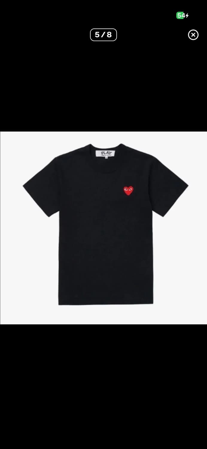 🔥[무료배송/새상품]🔥 꼼데가르송 레드와펜 반팔티 2 color 상품이미지5