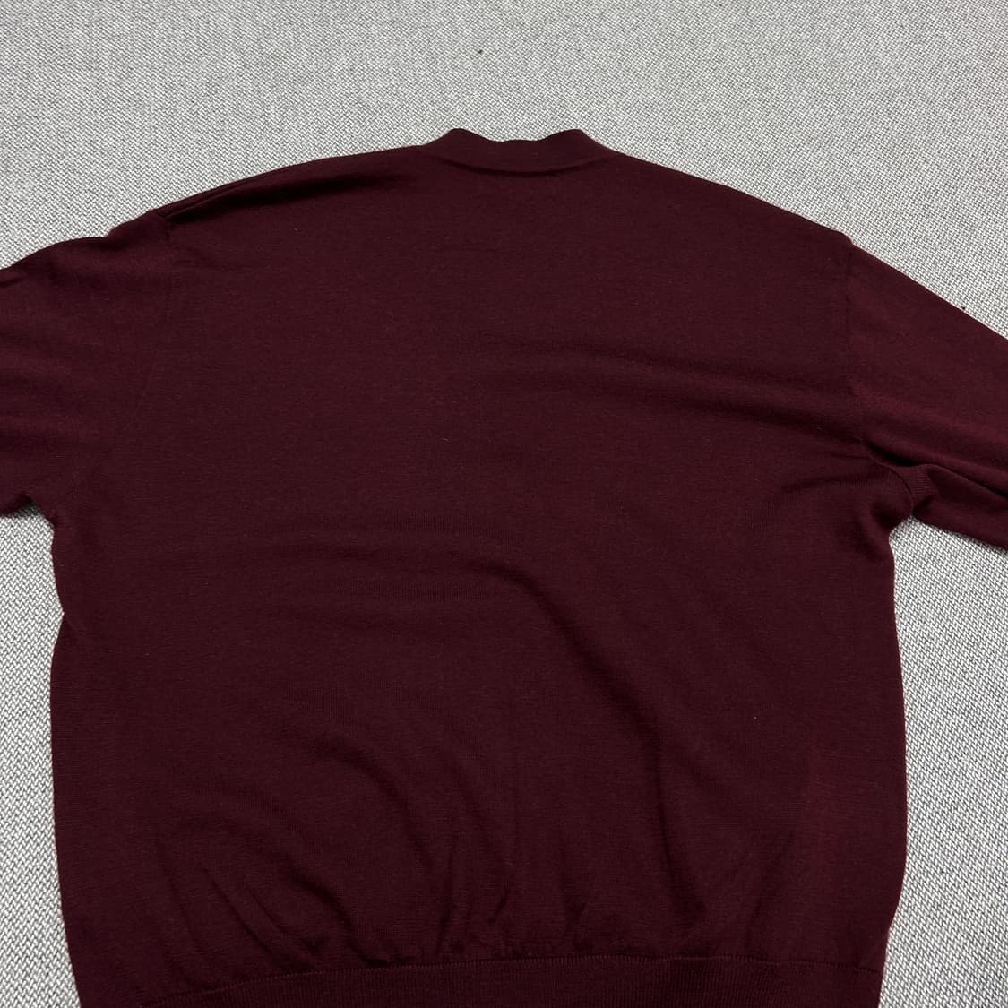 입생로랑 버건디 울 금장 가디건(105) 상품이미지7