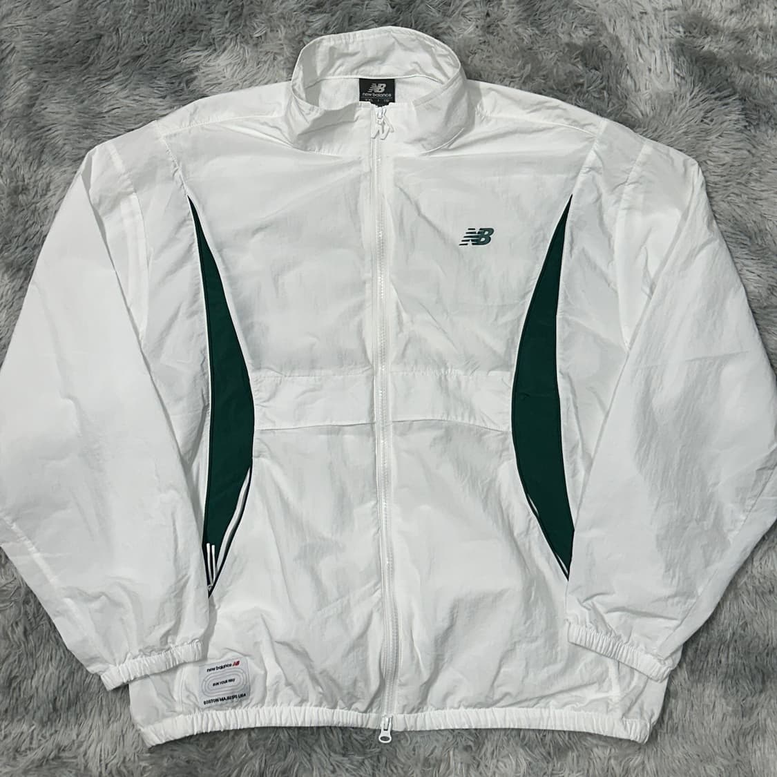 뉴발란스 우븐 화이트 트랙자켓 XXL 상품이미지1
