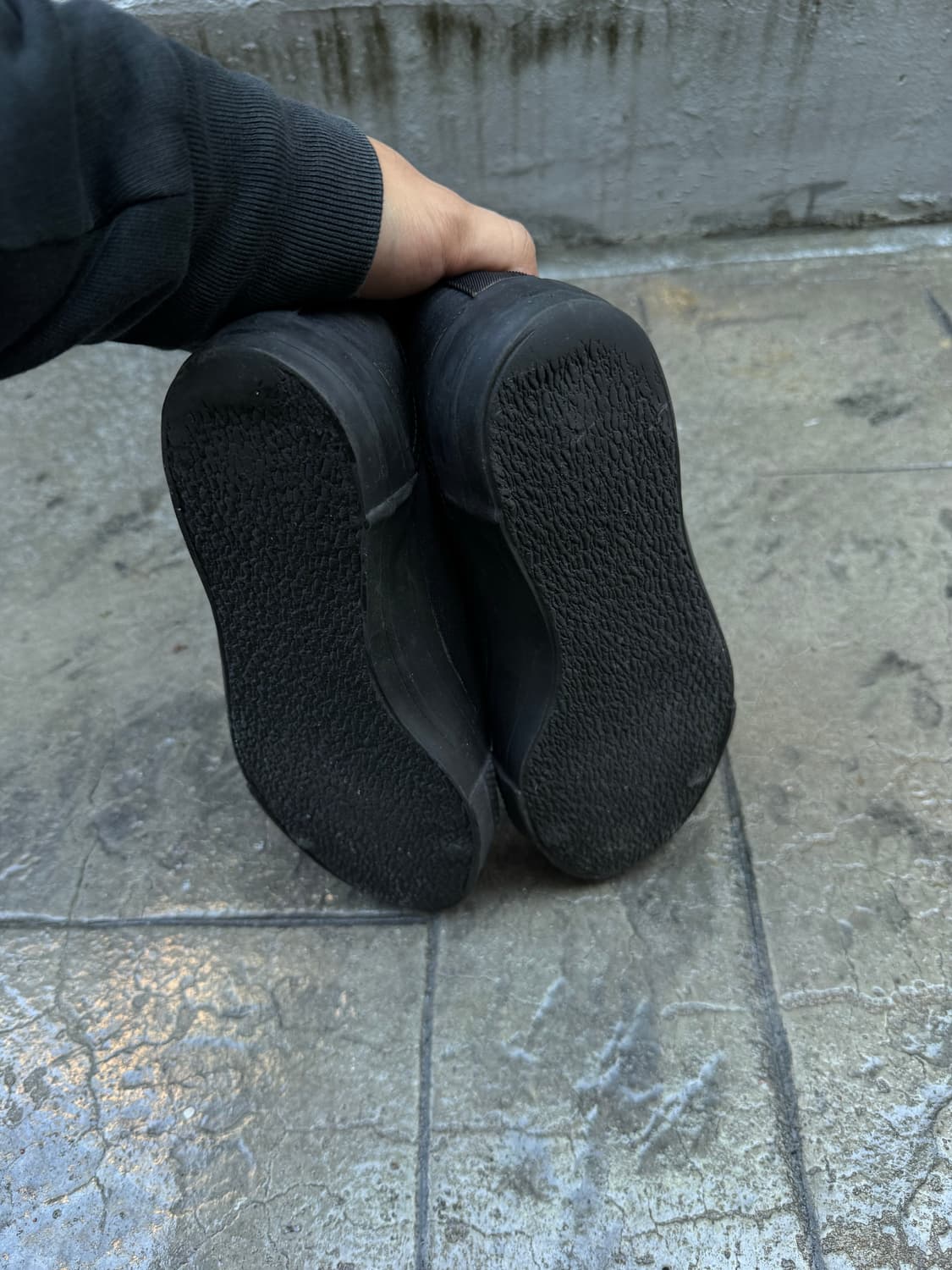 꼼데가르송 옴므 삼각토 캔버스 링 슈즈 상품이미지5