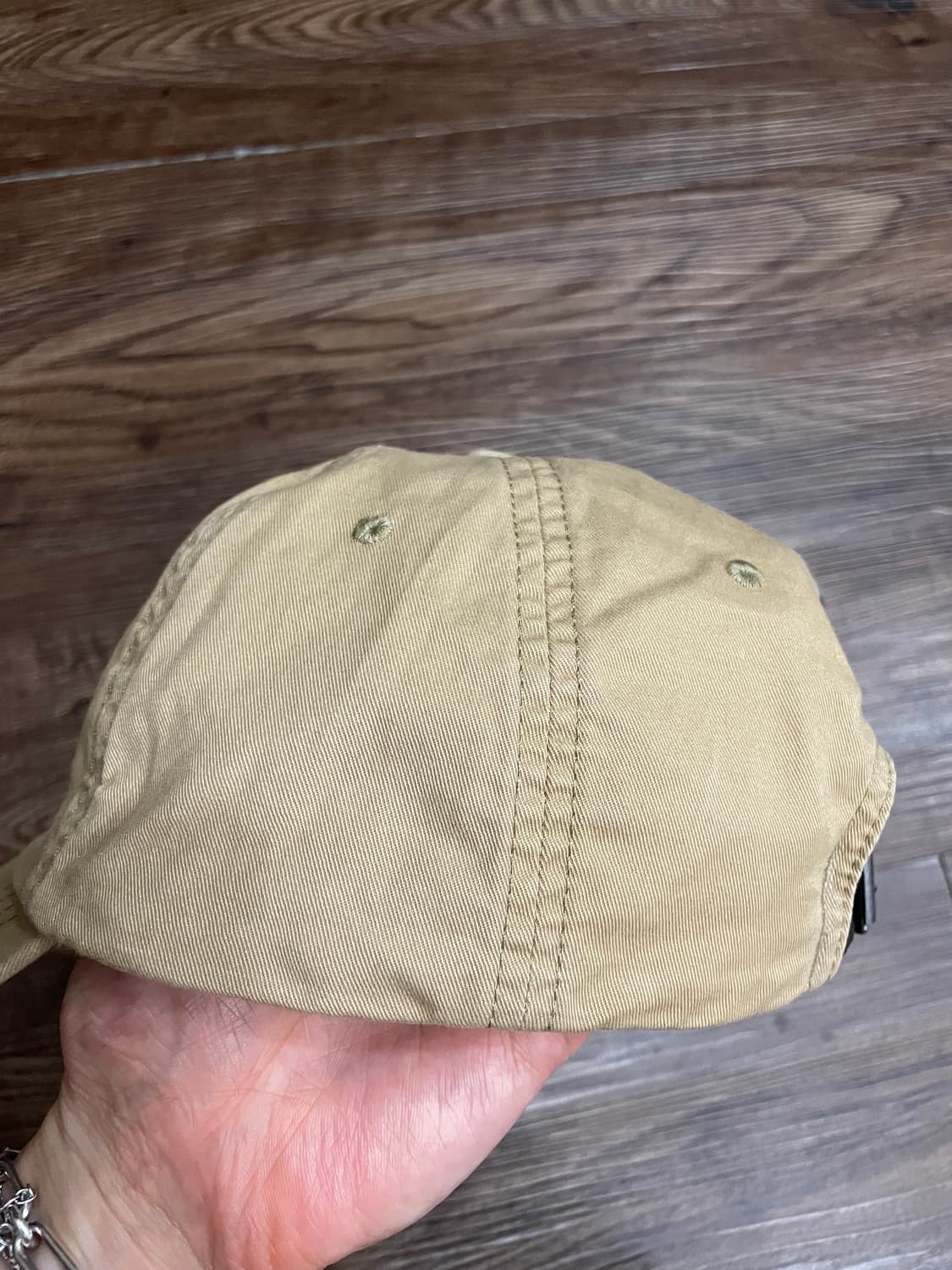 폴로 베이지 가죽스트랩 볼캡 캡모자 상품이미지3