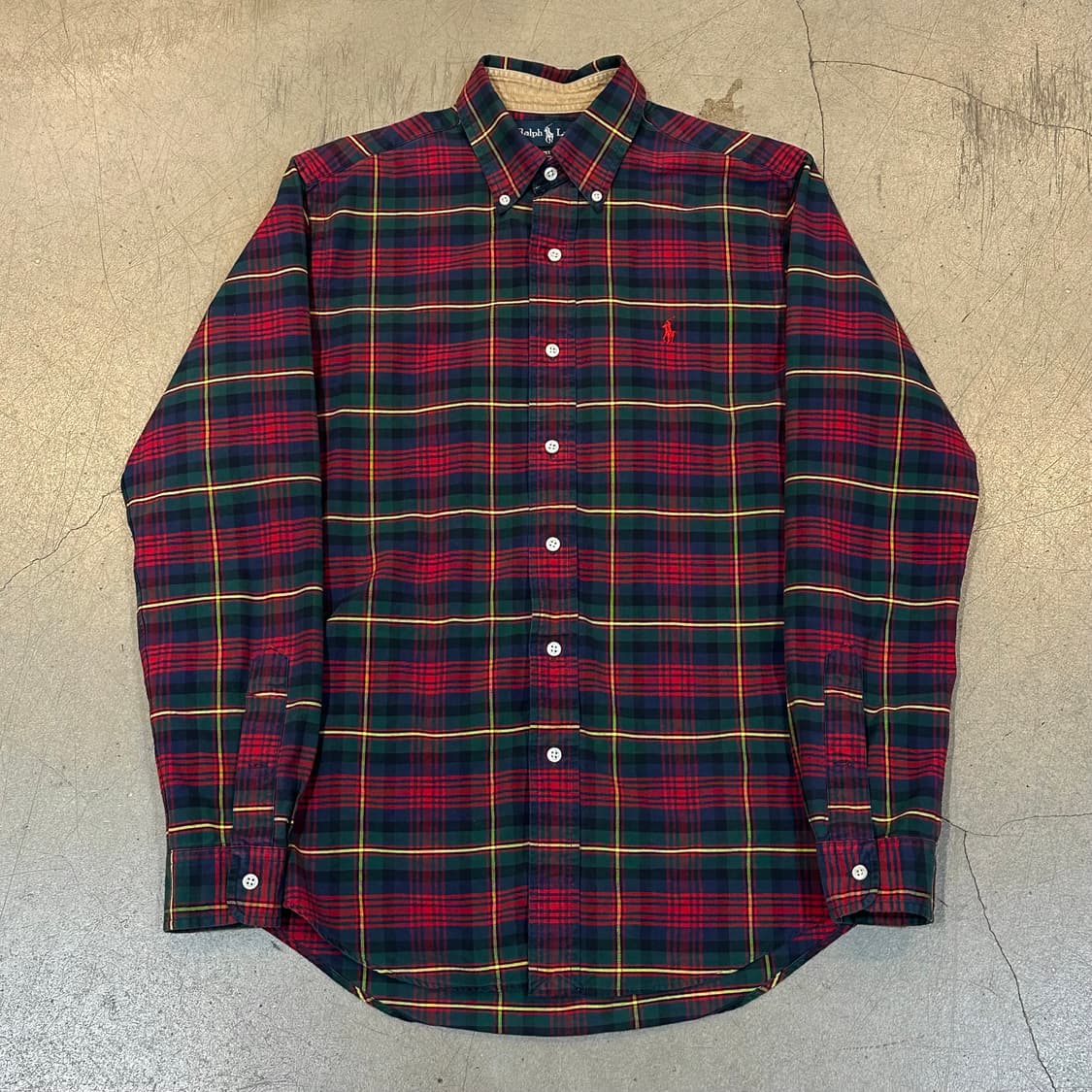 S 폴로랄프로렌 커스텀핏 타탄체크 셔츠 상품이미지2