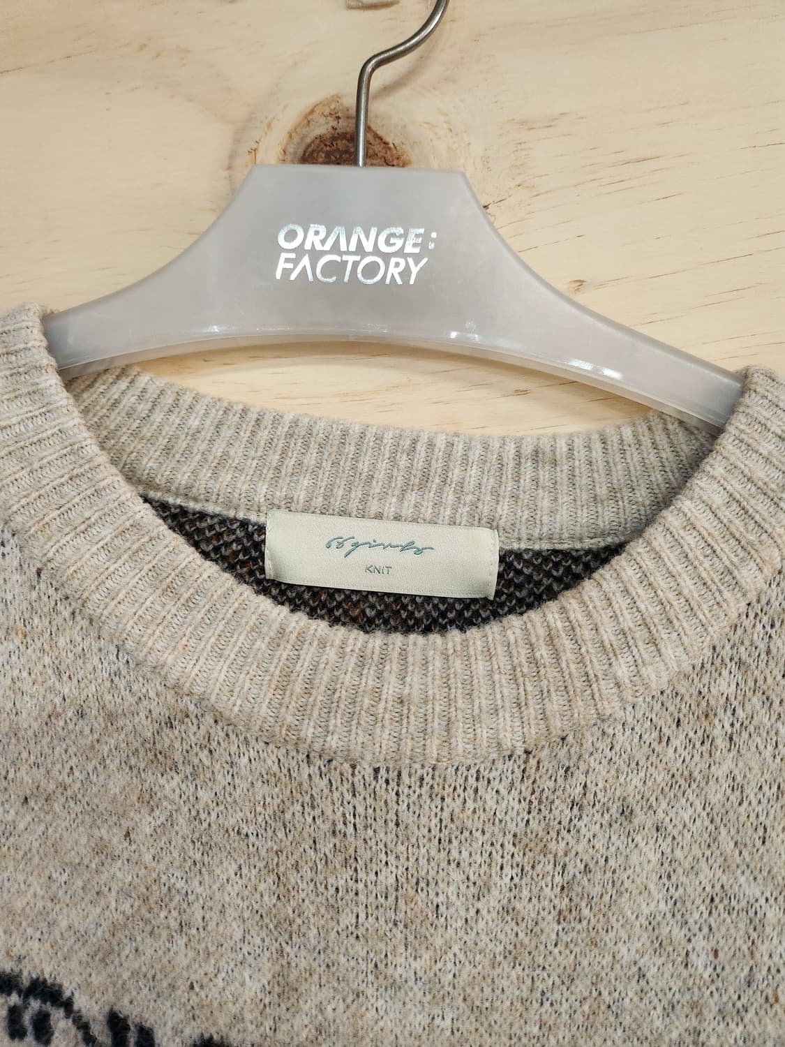 177) 66걸스 아가일 패턴 니트 스웨터 상품이미지3