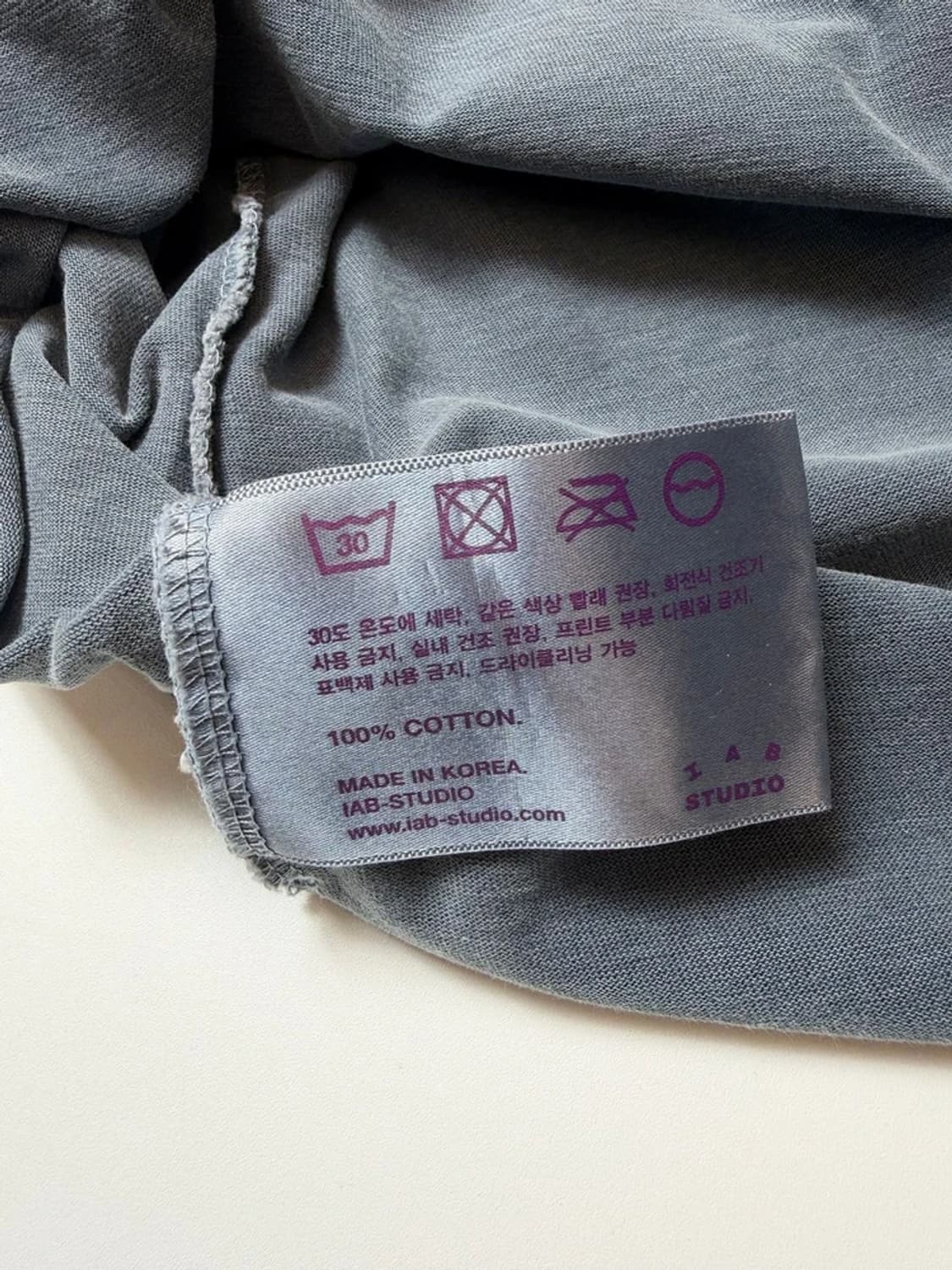 아이앱스튜디오 빅로고 오버핏 반팔 티셔츠 PN9368 상품이미지9