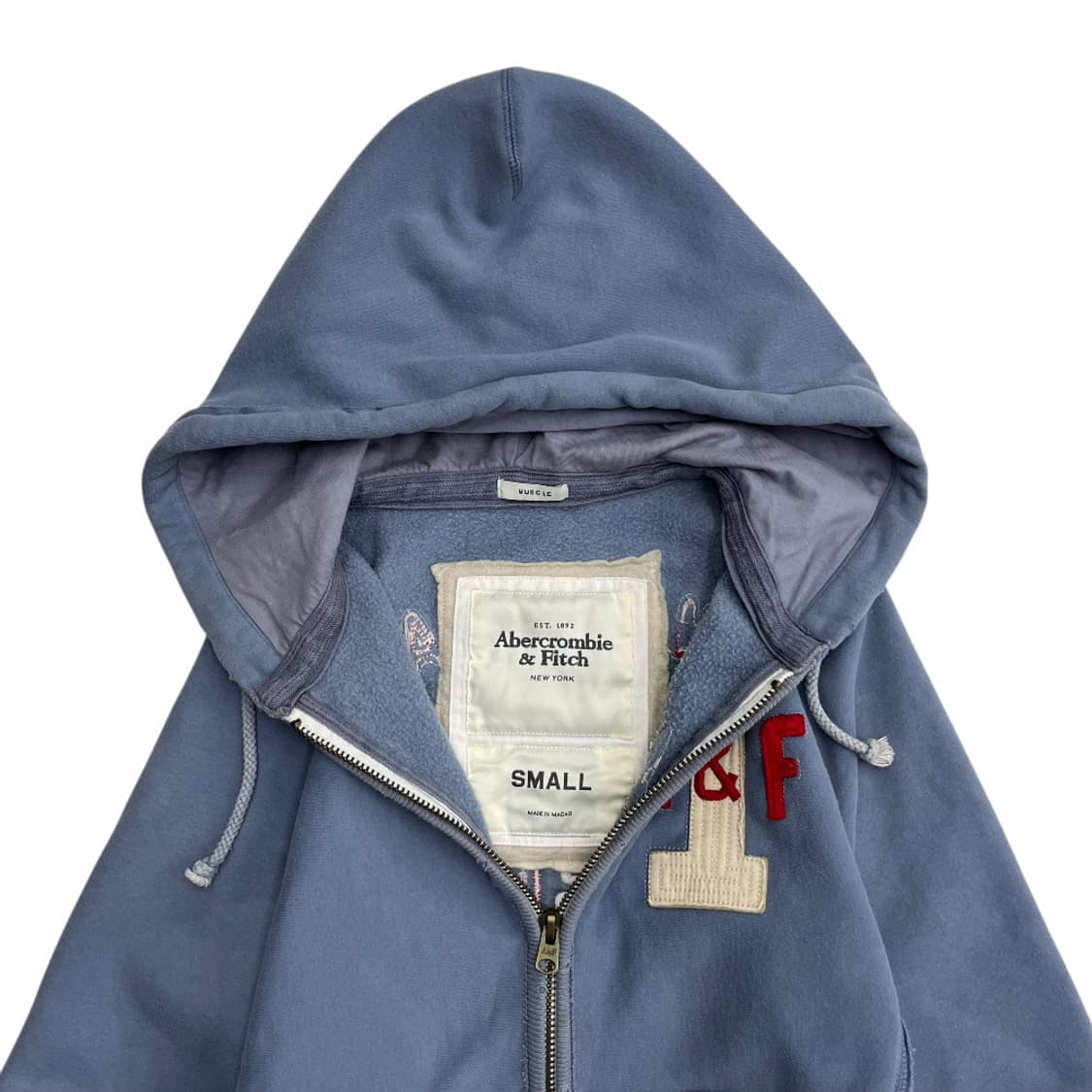 아베크롬비 패치로고 소라 후드집업 S 상품이미지5