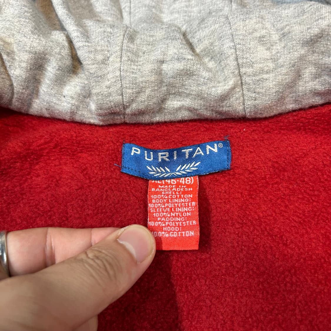 XL) PURITAN USA 후드 레이어드 워크 자켓 상품이미지8