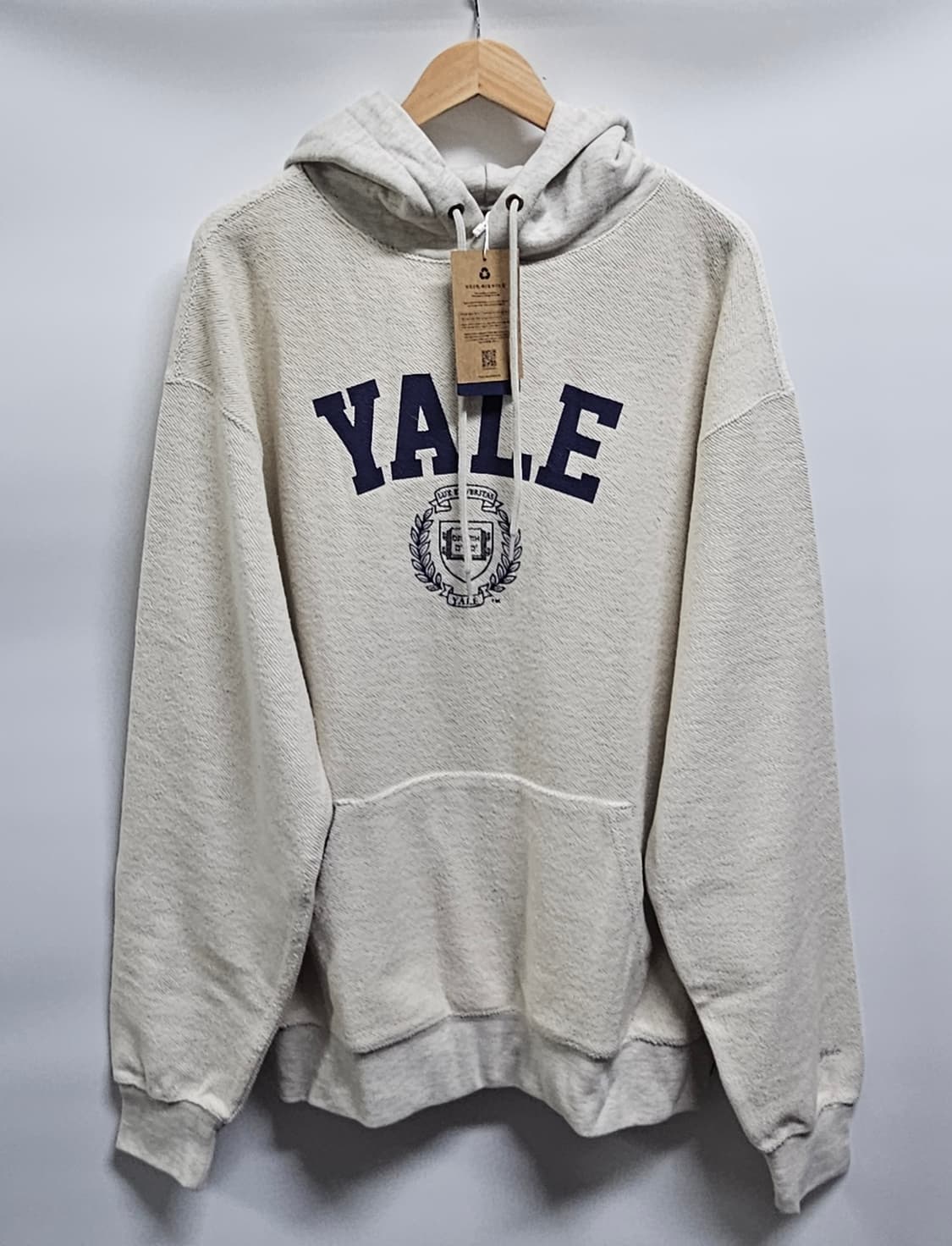 YALE 예일 후드티 아이보리 L 상품이미지1