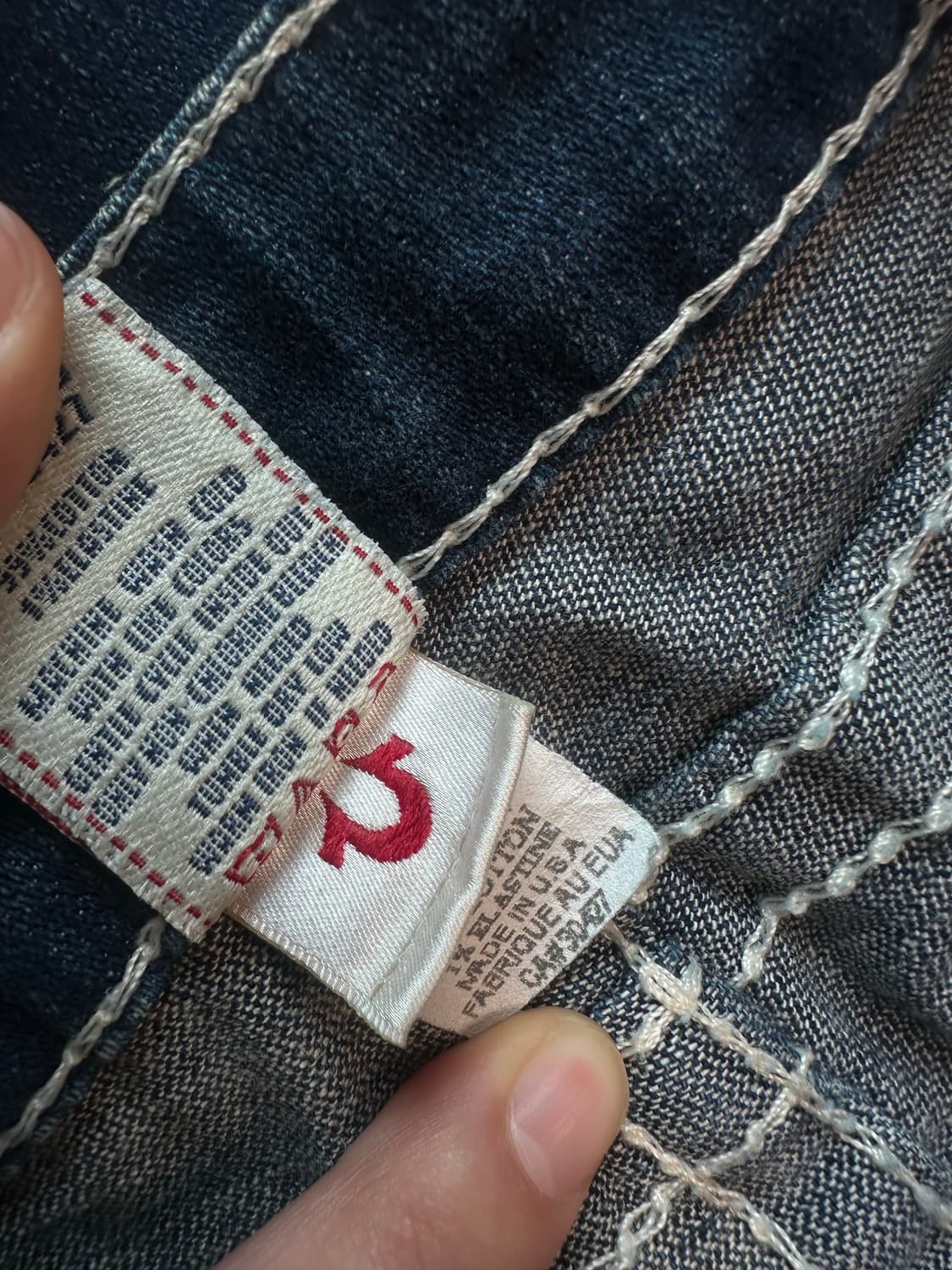 트루릴리전 DISCO BECKY BIG T 부츠컷 데님팬츠 y2k 펑크 상품이미지7