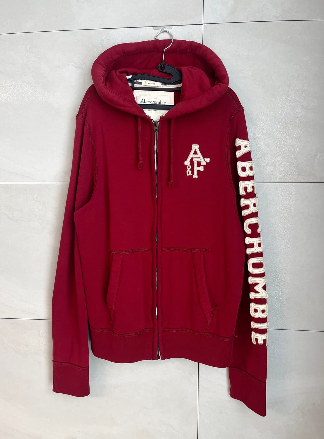 아베크롬비 A&F 후드집업 버건디 [L] 상품이미지3