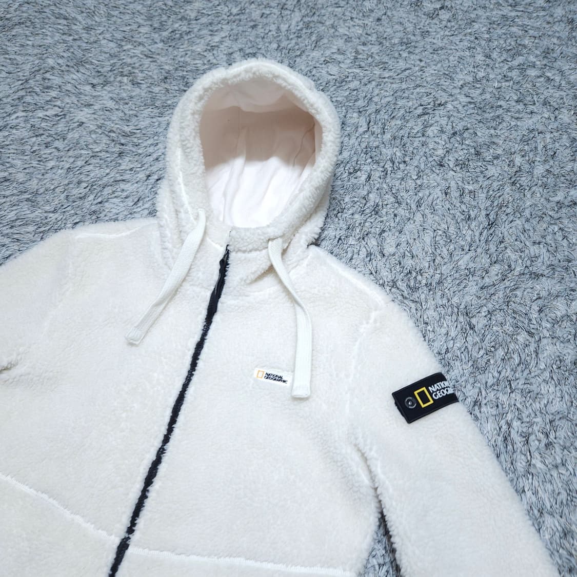 내셔널지오그래픽) M 남자 뽀글이 양털후드집업 / 왕눈이샵 상품이미지4