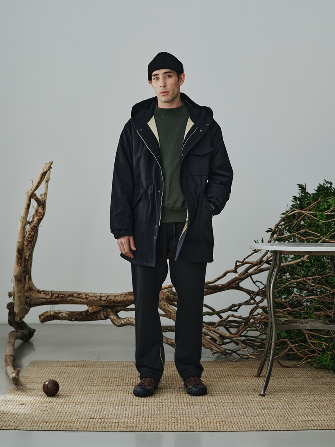 피그벨 21AW 알파카울 밀 와치캡 잉크블랙 상품이미지6