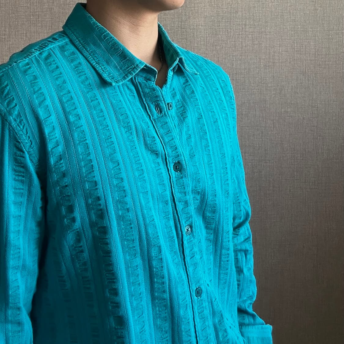 아르마니 익스체인지 스카이 텍스쳐 셔츠 상품이미지3