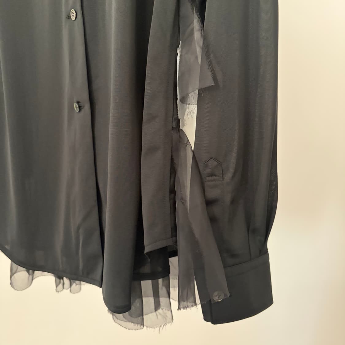 2way Tulle Layer Blouse 상품이미지7