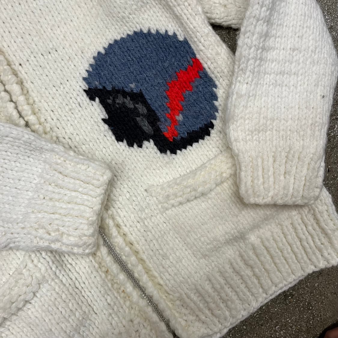 빈티지 핸드메이트 니트 집업 (90) 상품이미지4