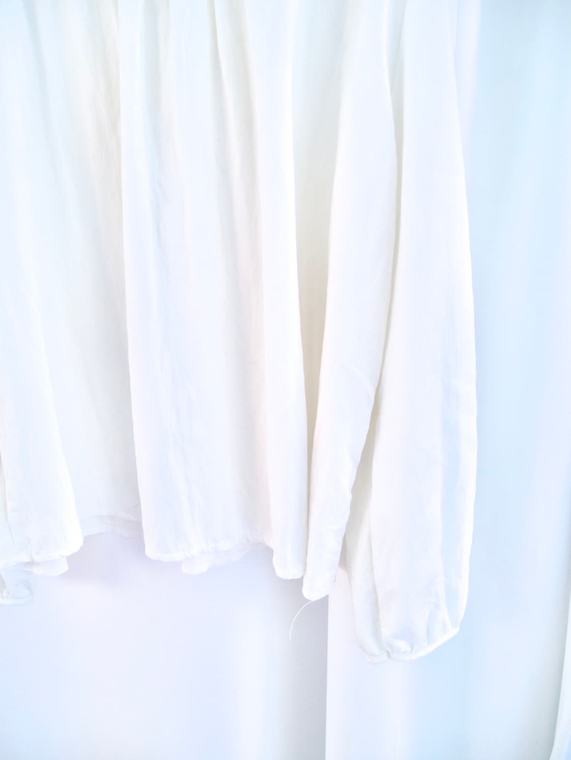 white minimal blouse 상품이미지4