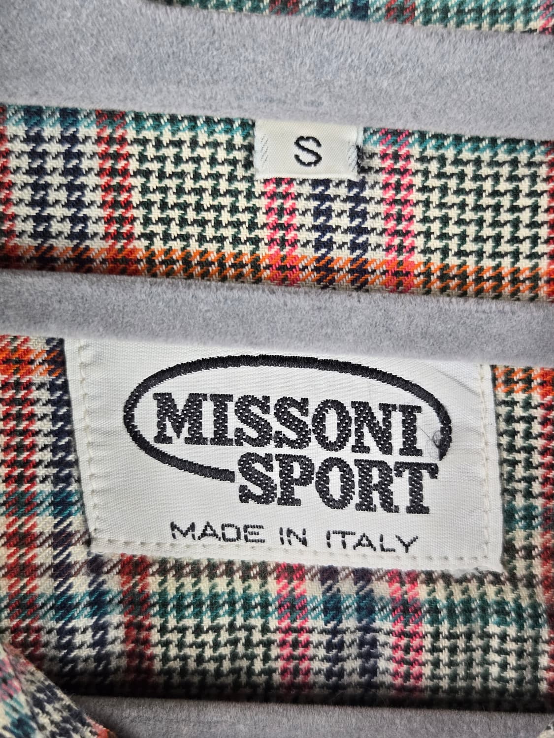 [무료배송]MISSONI 미쏘니 스포츠 S 남성 빈티지 긴팔 체크 셔츠 상품이미지9