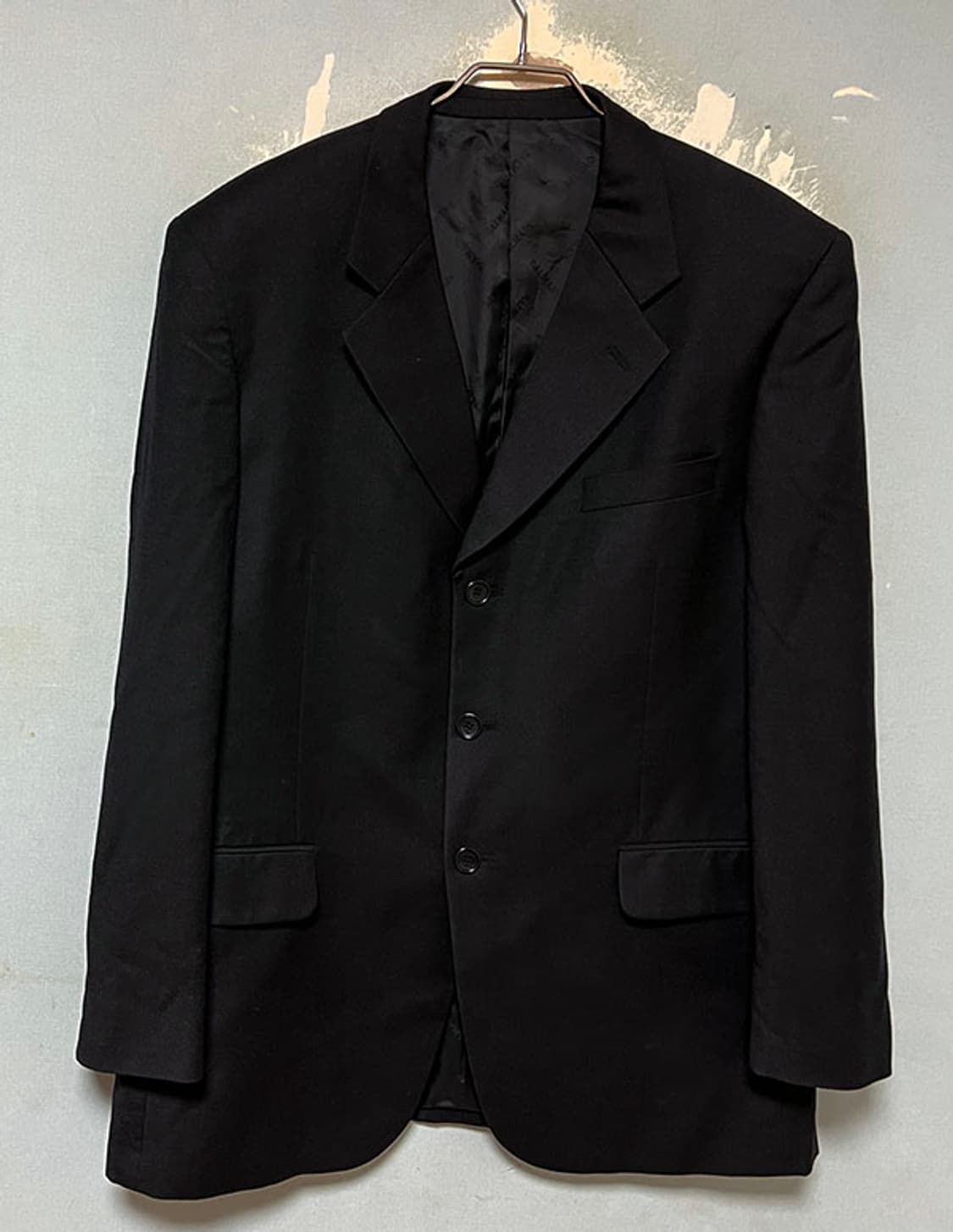 BALMAIN 발망 라이센스 3버튼 울 남자 블레이저 블랙 XL 105 상품이미지1