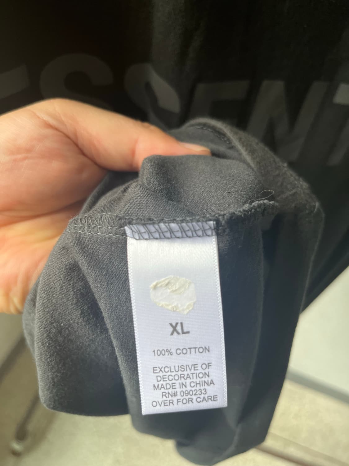 피어오브갓 에센셜 블랙 오버핏 반팔 상품이미지5