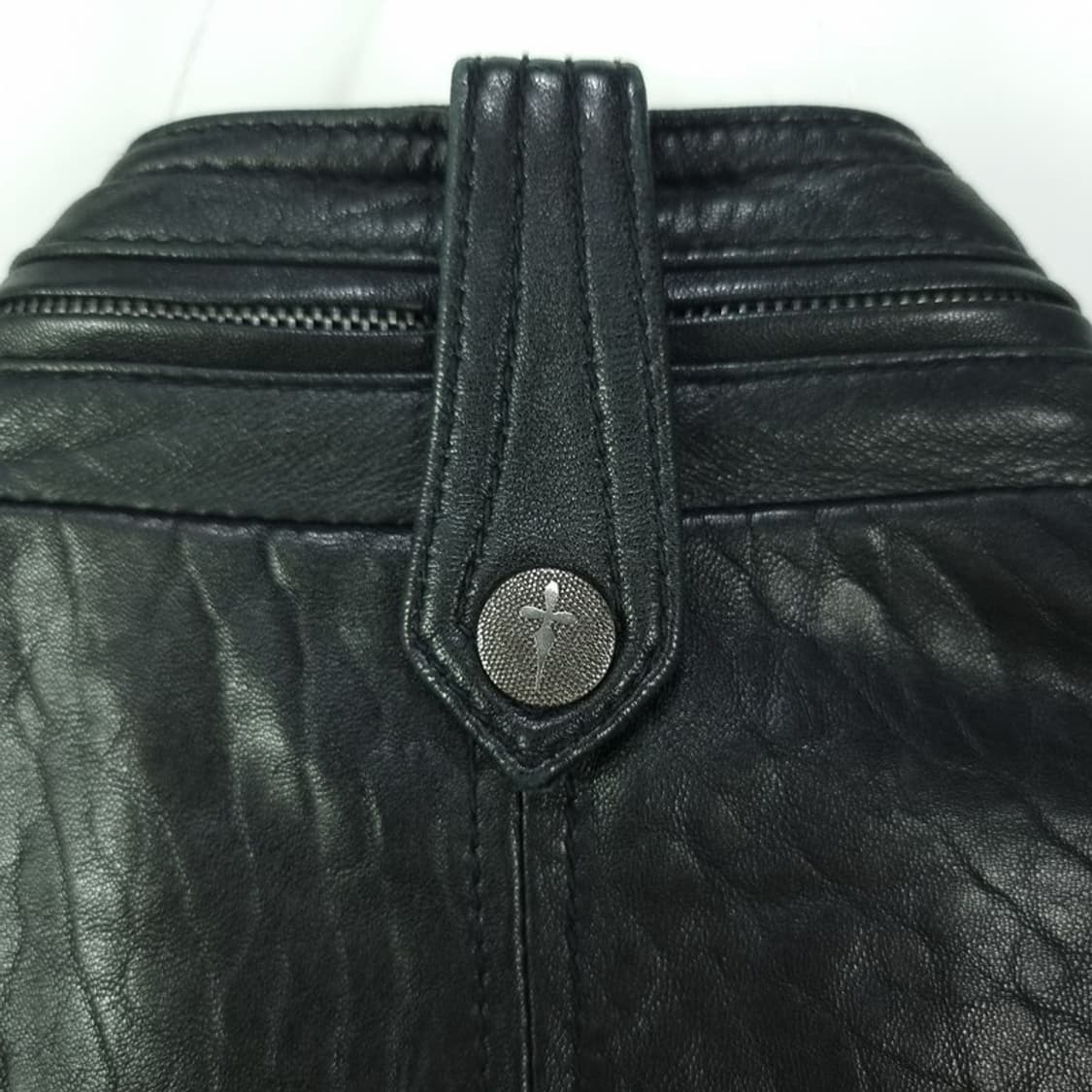 [톰보이] 리얼 램스킨 고틱 펑크 집업 양가죽 자켓 블랙 M18818 상품이미지6