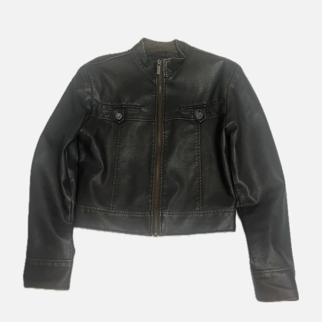 레더자켓 워시드브라운 상품이미지2