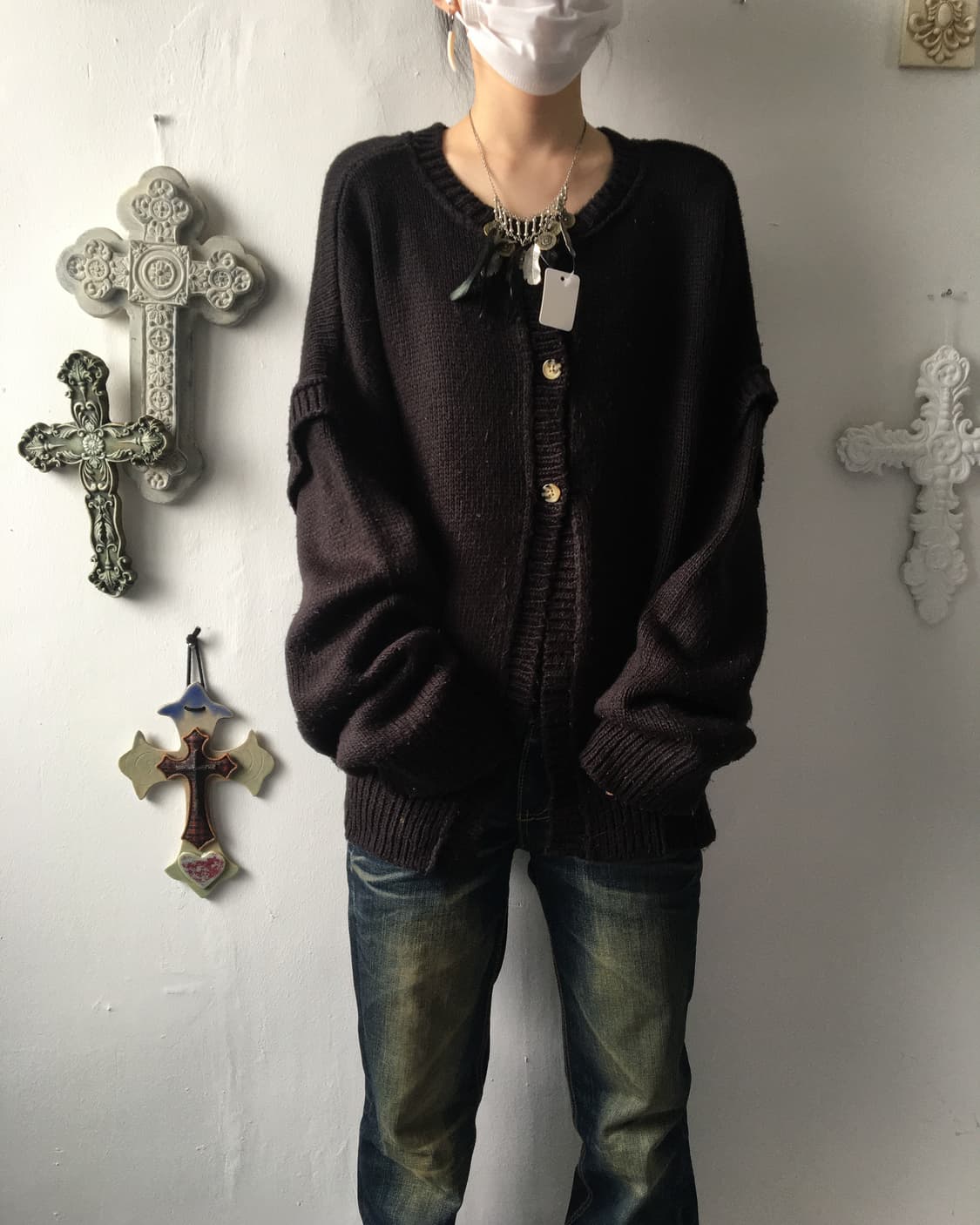 Loose fit knit cardigan 상품이미지5