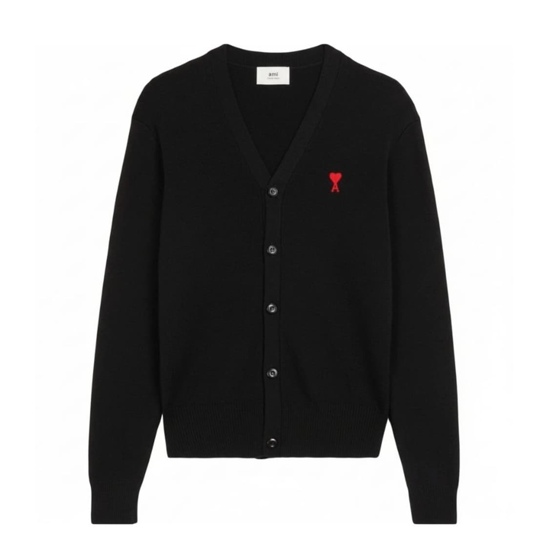 새상품)ami (QR코드) 아미 가디건 블랙색상 판매합니다 상품이미지1