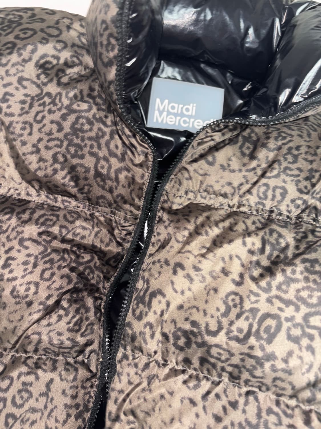 마르디메크르디 호피 리저시블 레오파드 패딩 갸루 오네갸루 상품이미지1