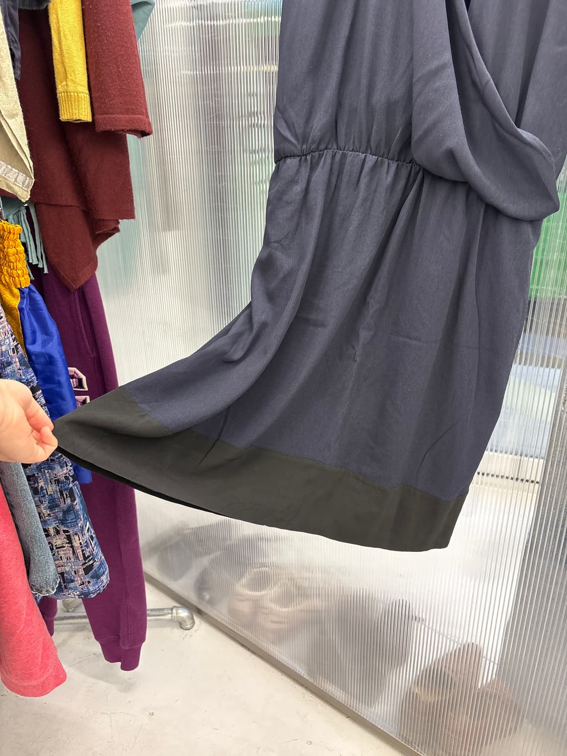 브이넥 랩 드레스 상품이미지3