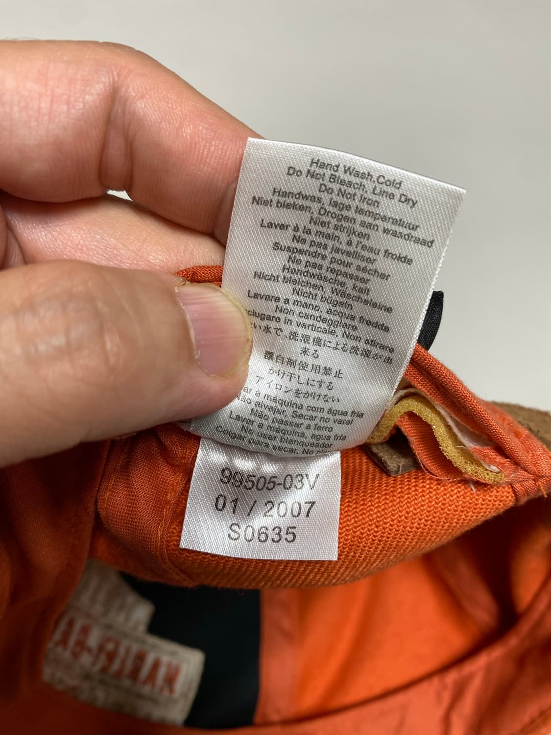 할리 데이비슨 오렌지색 볼캡 상품이미지4