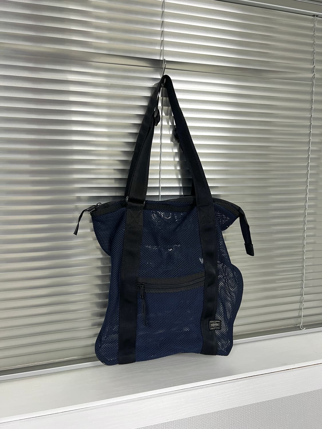 PORTER-MESH SHOULDER TOTE BAG (Navy)  상품이미지5