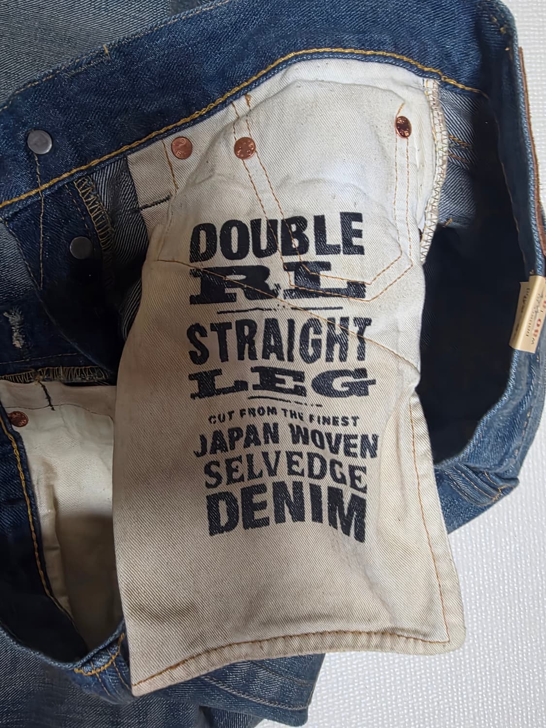 [30] RRL MILNER 스트레이트 핏 셀비지  데님 상품이미지5