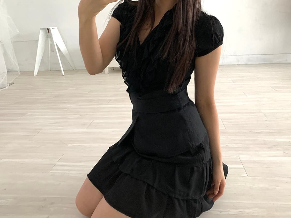 Black wrap corset belt 상품이미지6