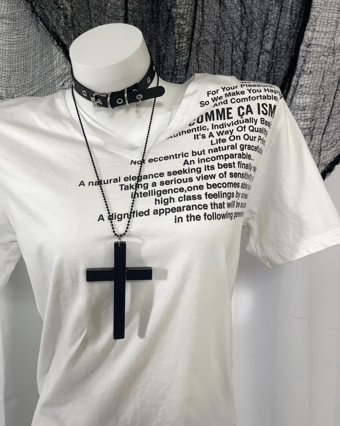 white lettering t-shirt 상품이미지2