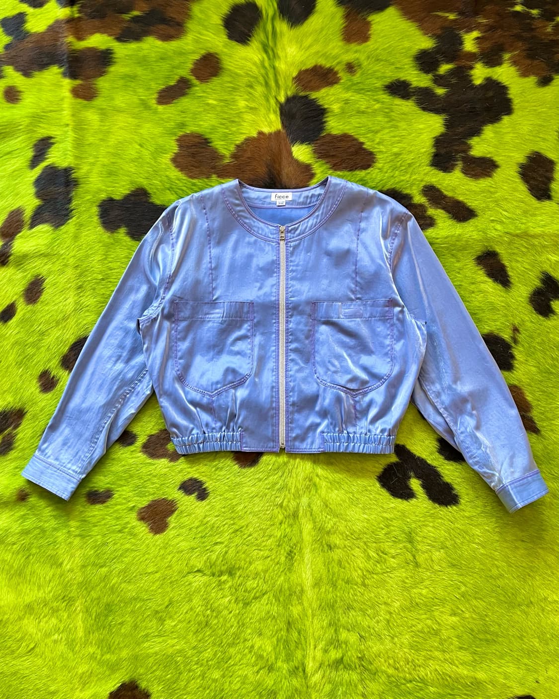 1990s FICCE Archive Coated Bomber Jacket 상품이미지6