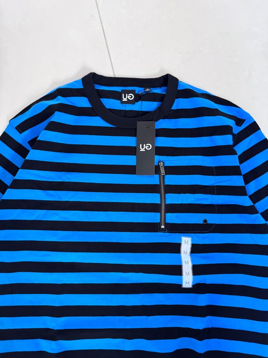 ZIPPER POCKET BORDER LS TEE 지퍼 포켓 보더 티셔츠 상품이미지3