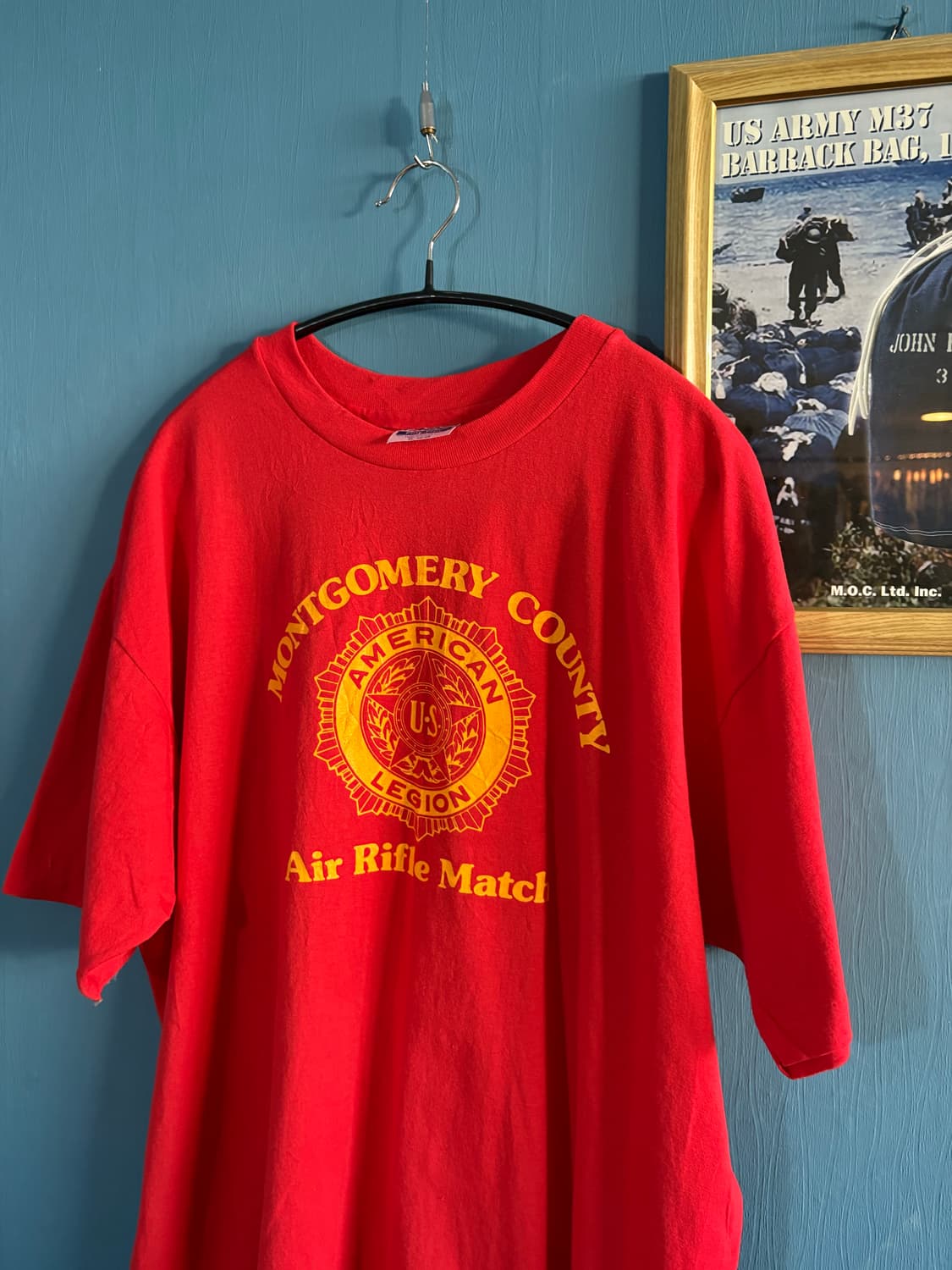 80-90‘s USA Hanes Single stich T-shirt. 상품이미지8
