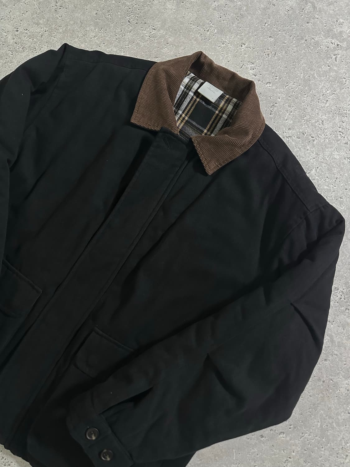 랍스튜디오 블랙 코듀로이 카라 상품이미지1