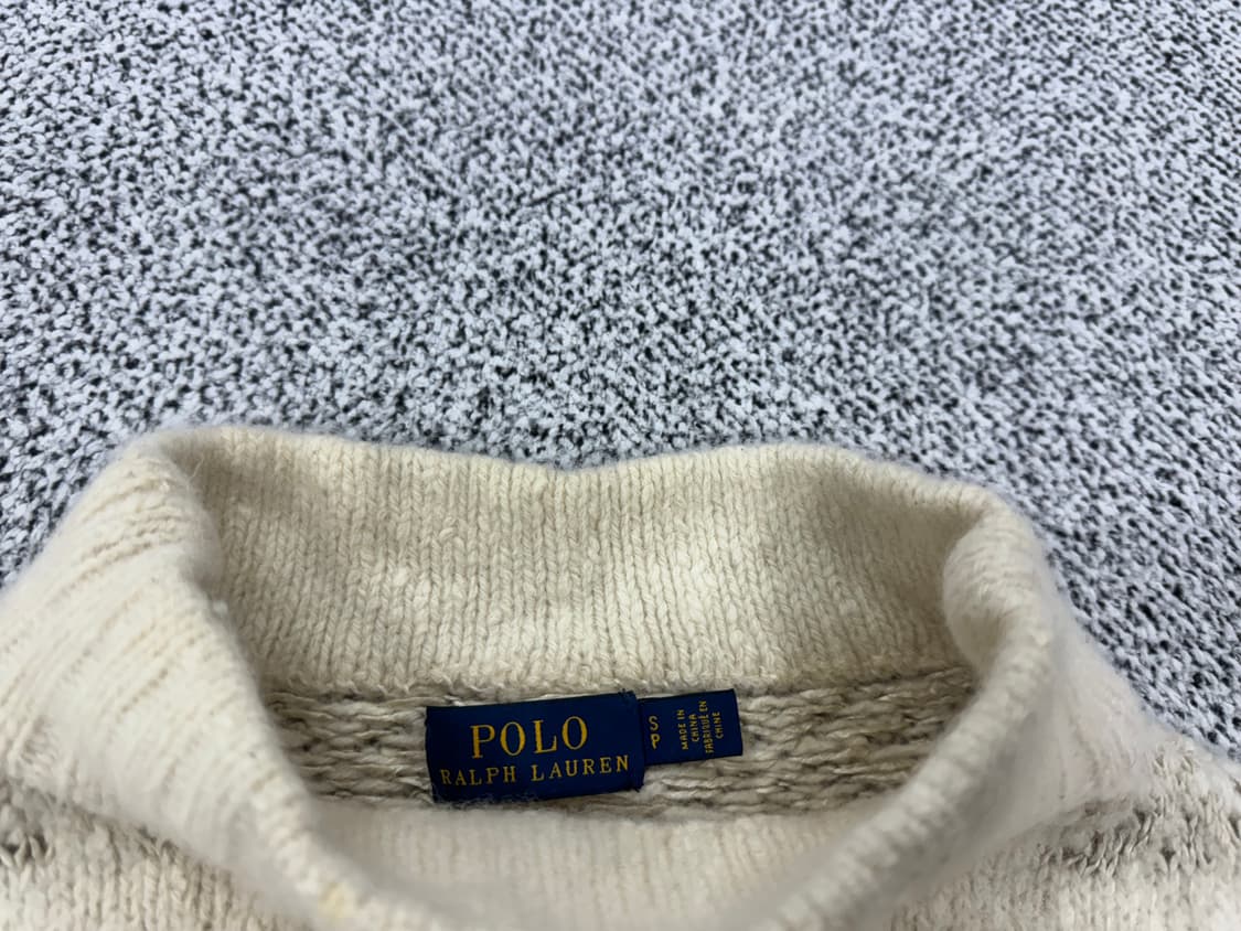 폴로 랄프로렌 울 알파카 실크혼방 크롭 목폴라 상품이미지4