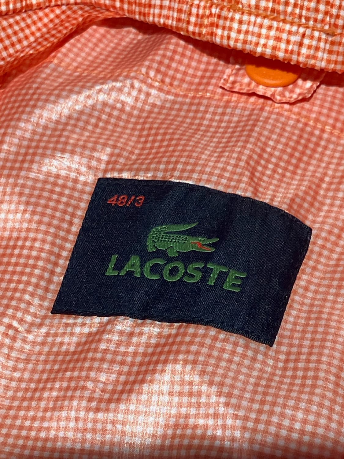 Lacoste 체크 윈드브레이커 M 상품이미지7