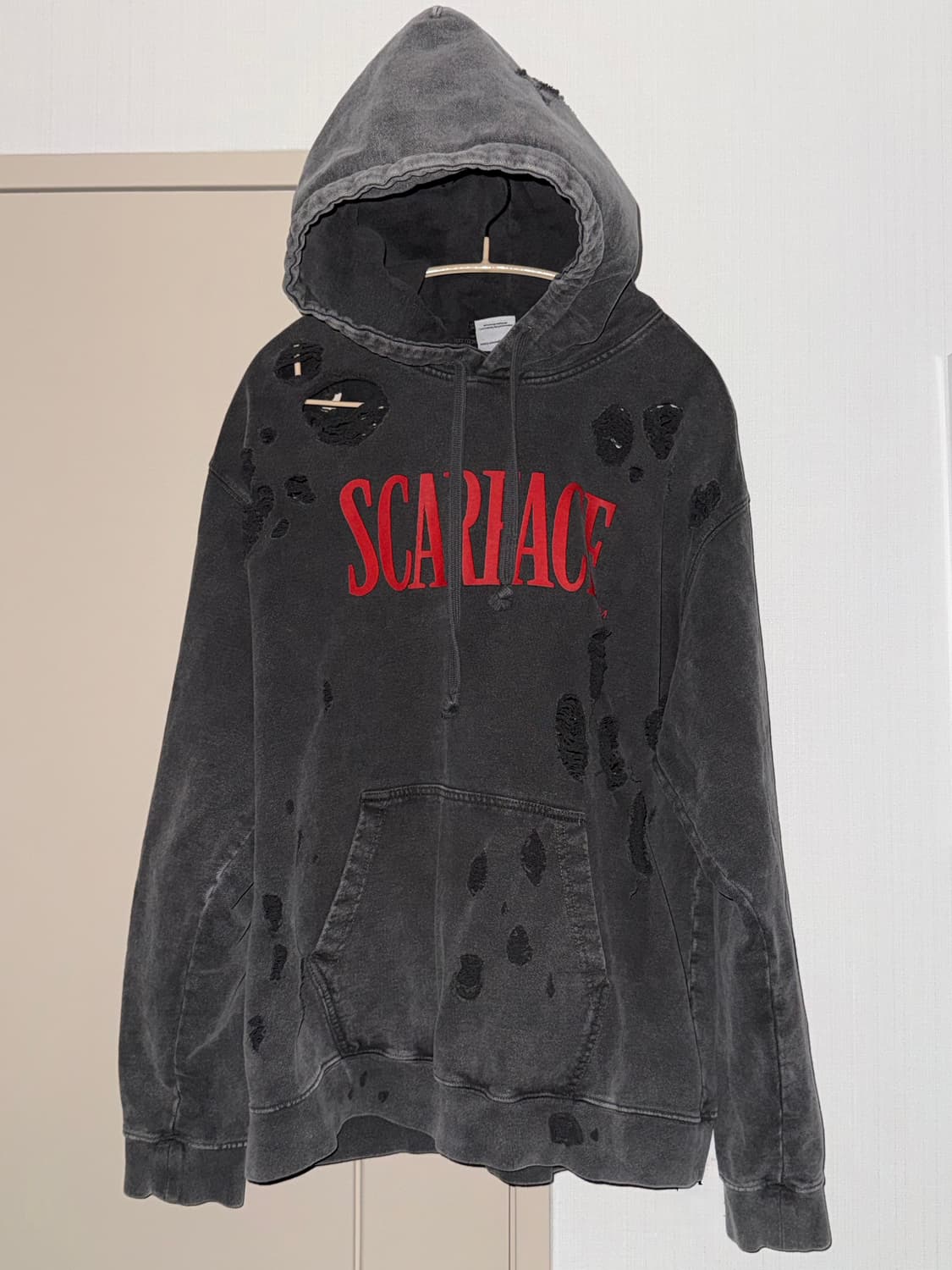 LMC X 스카페이스 DESTROYED HOODIE black 상품이미지1