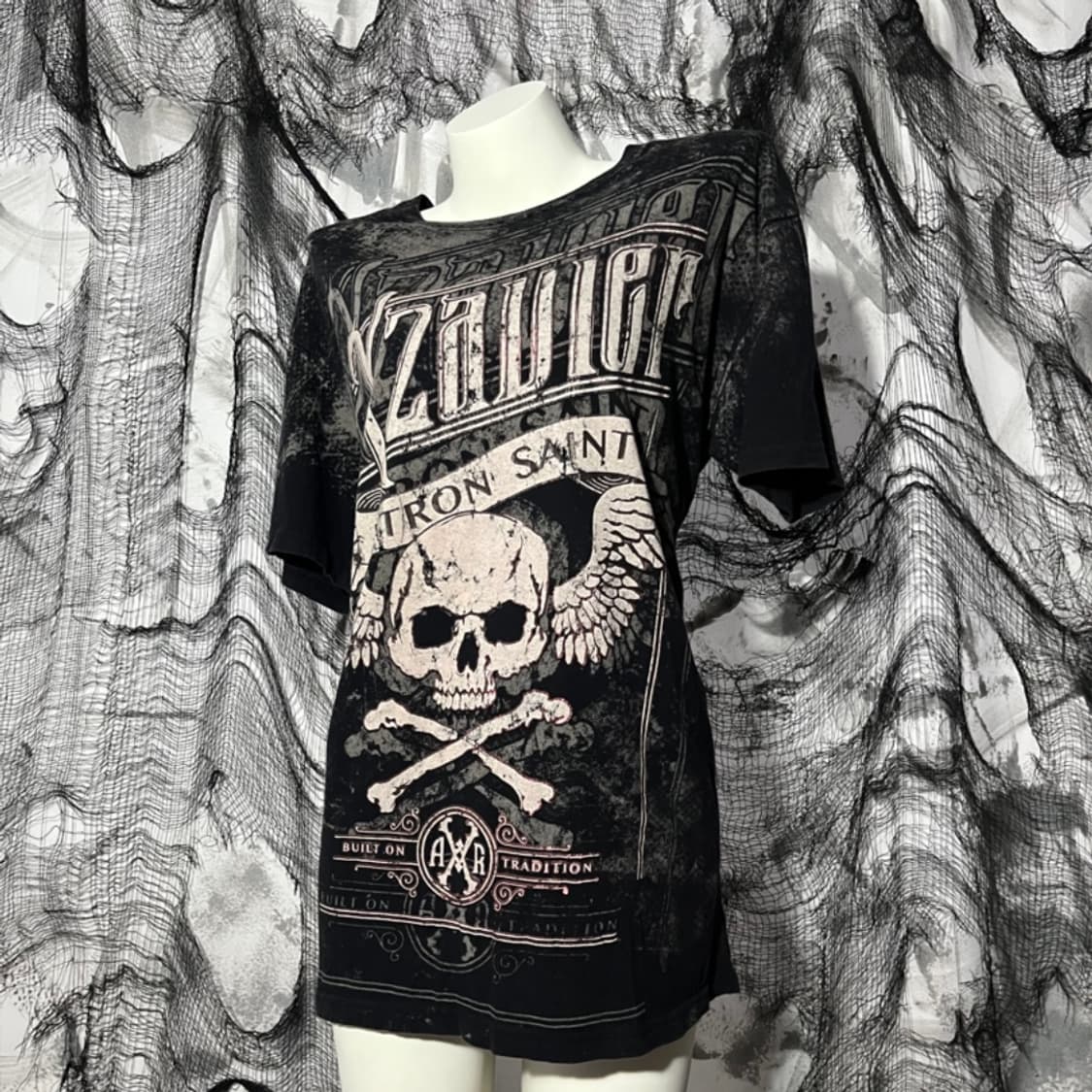 XZAVIER Punk skull Tattoo t-shirt 상품이미지1