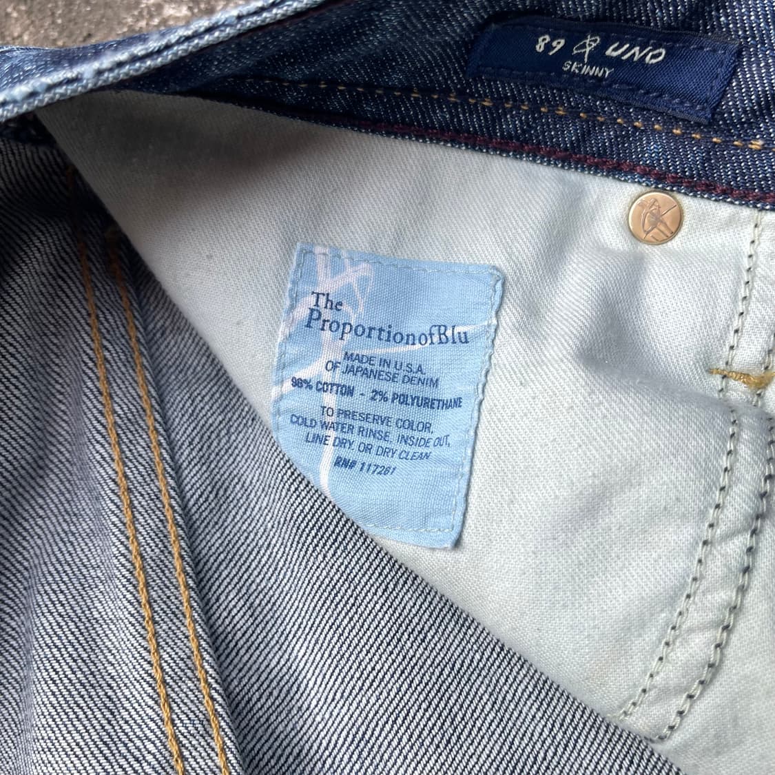 TheProportionofBlu 빈티지 데님팬츠 made in USA 상품이미지8