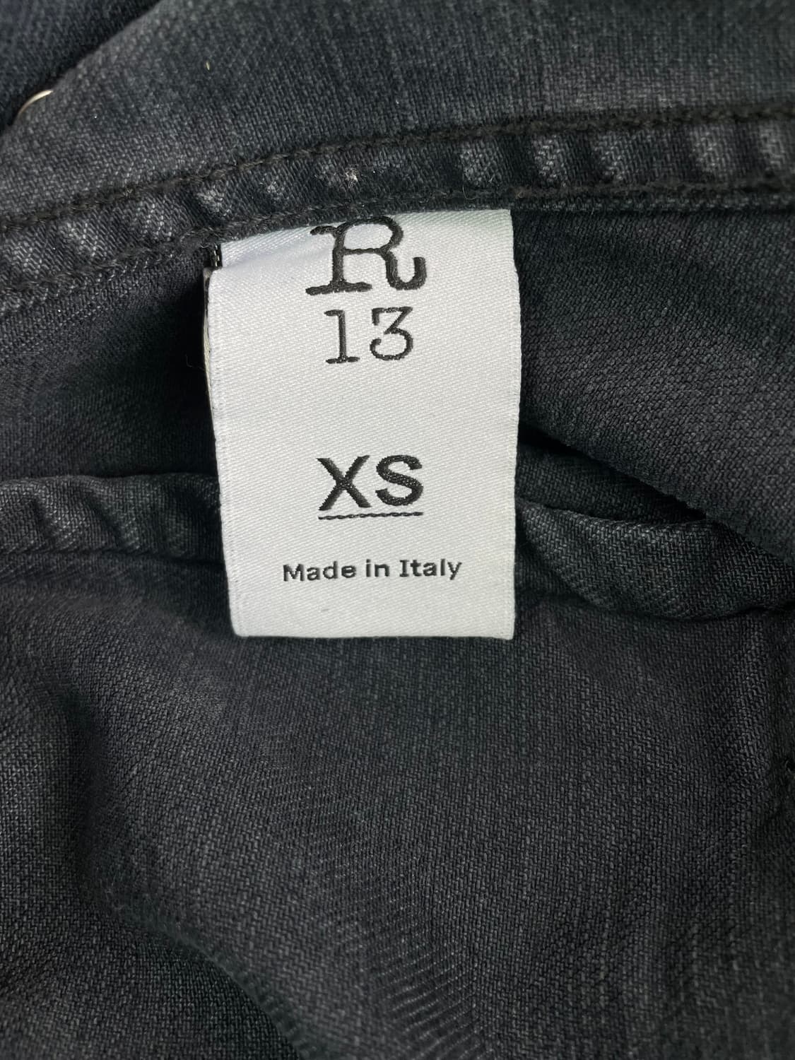 [XS] R13 오버사이즈 가먼트다잉 데님 트러커 자켓 상품이미지10