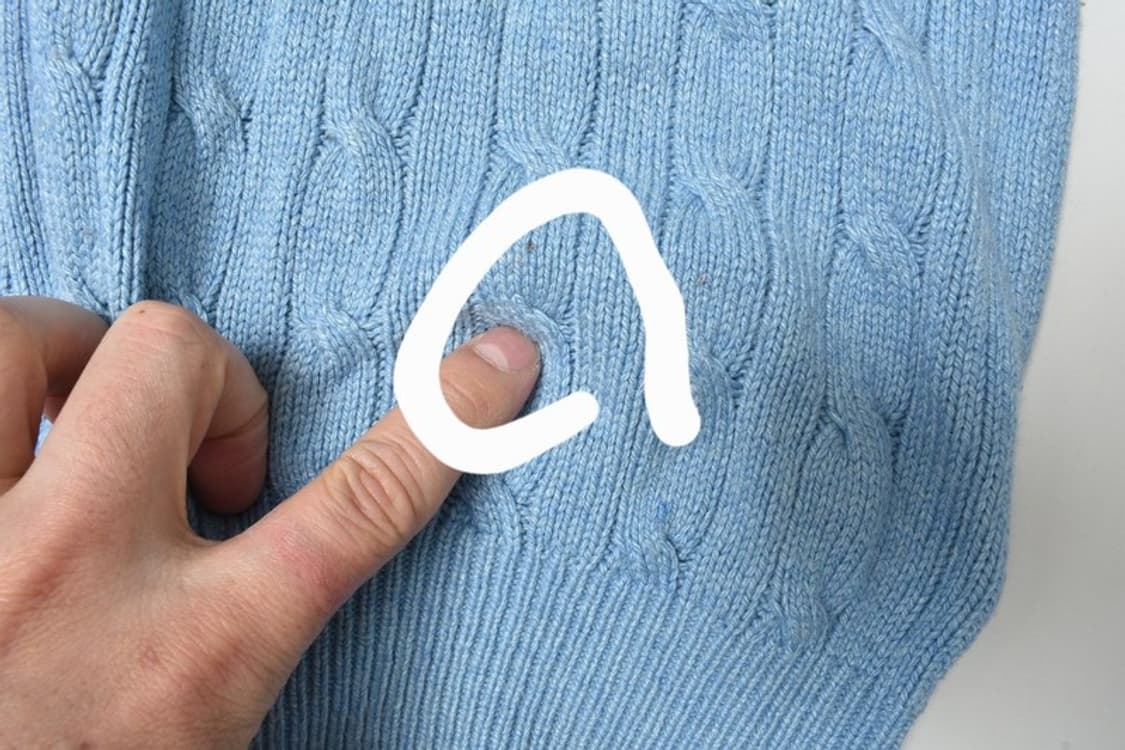 폴로 랄프로렌 반집업 케이블 니트 S N1296 상품이미지8