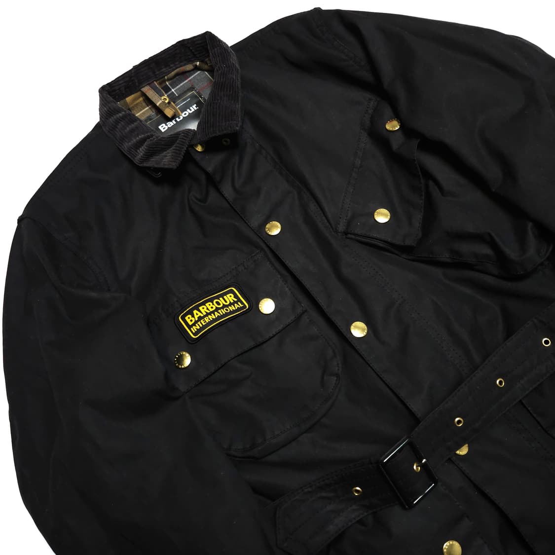 바버 A7 인터내셔널 오리지널 왁스 자켓 블랙 상품이미지3