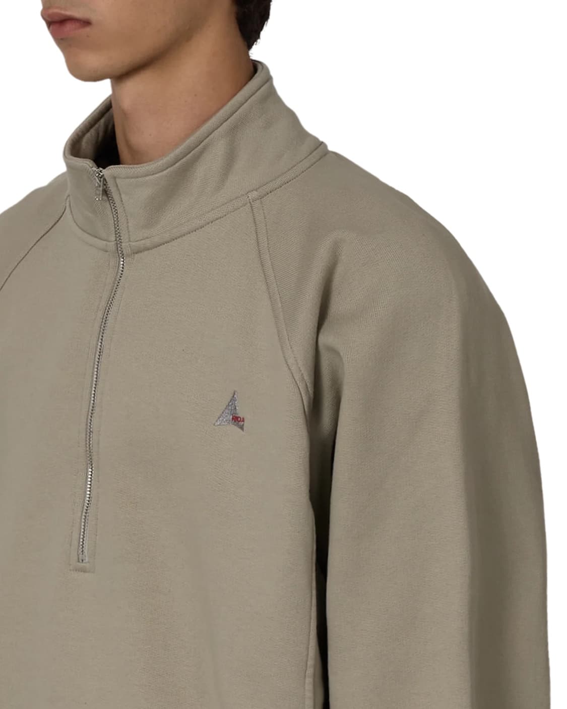 [M,L,XL]로아 하이킹 25fw Logo 490gsm 하프집업/그레이 상품이미지5