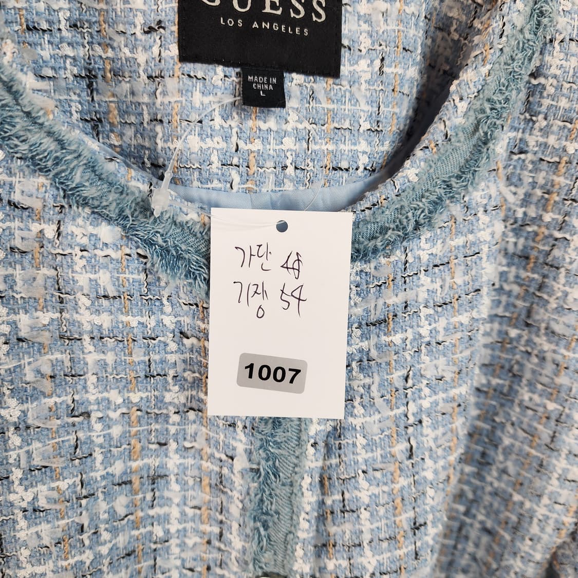 게스 트위드 반팔 자켓 블루 상품이미지9