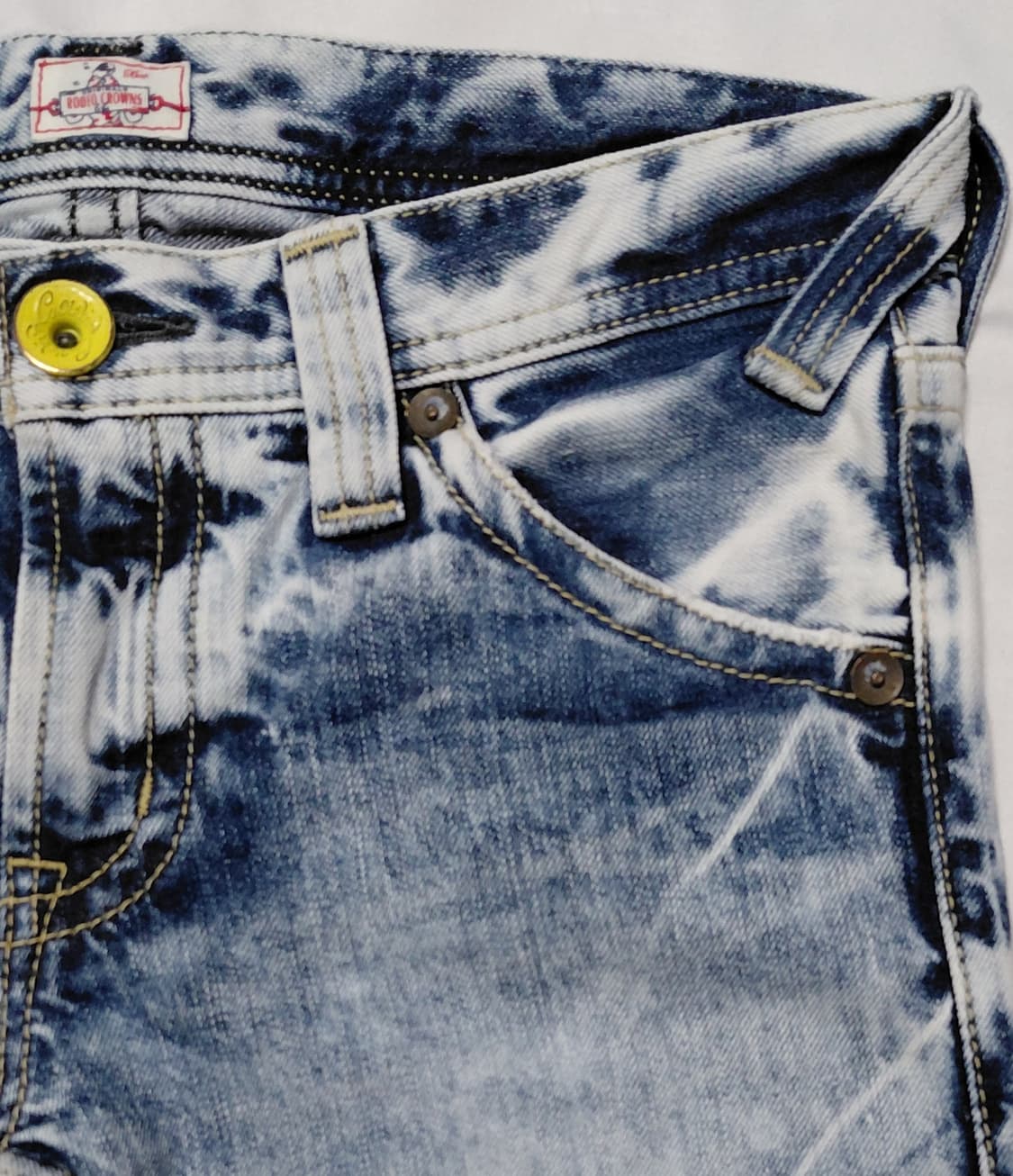 [Rodeo Crowns/26]  로데오 크라운즈 스노우 워싱 데님 팬츠 상품이미지3