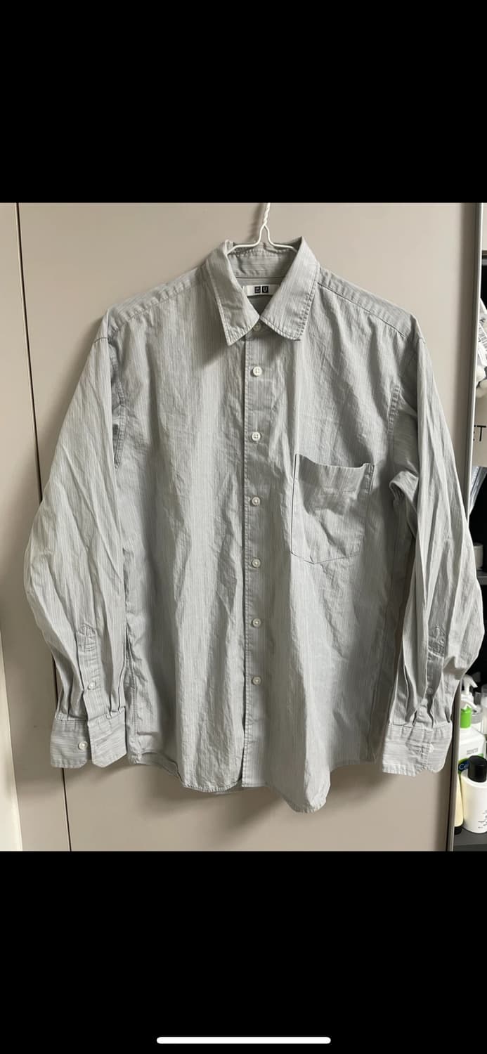 유니클로 u 스트라이프 셔츠 m 상품이미지3