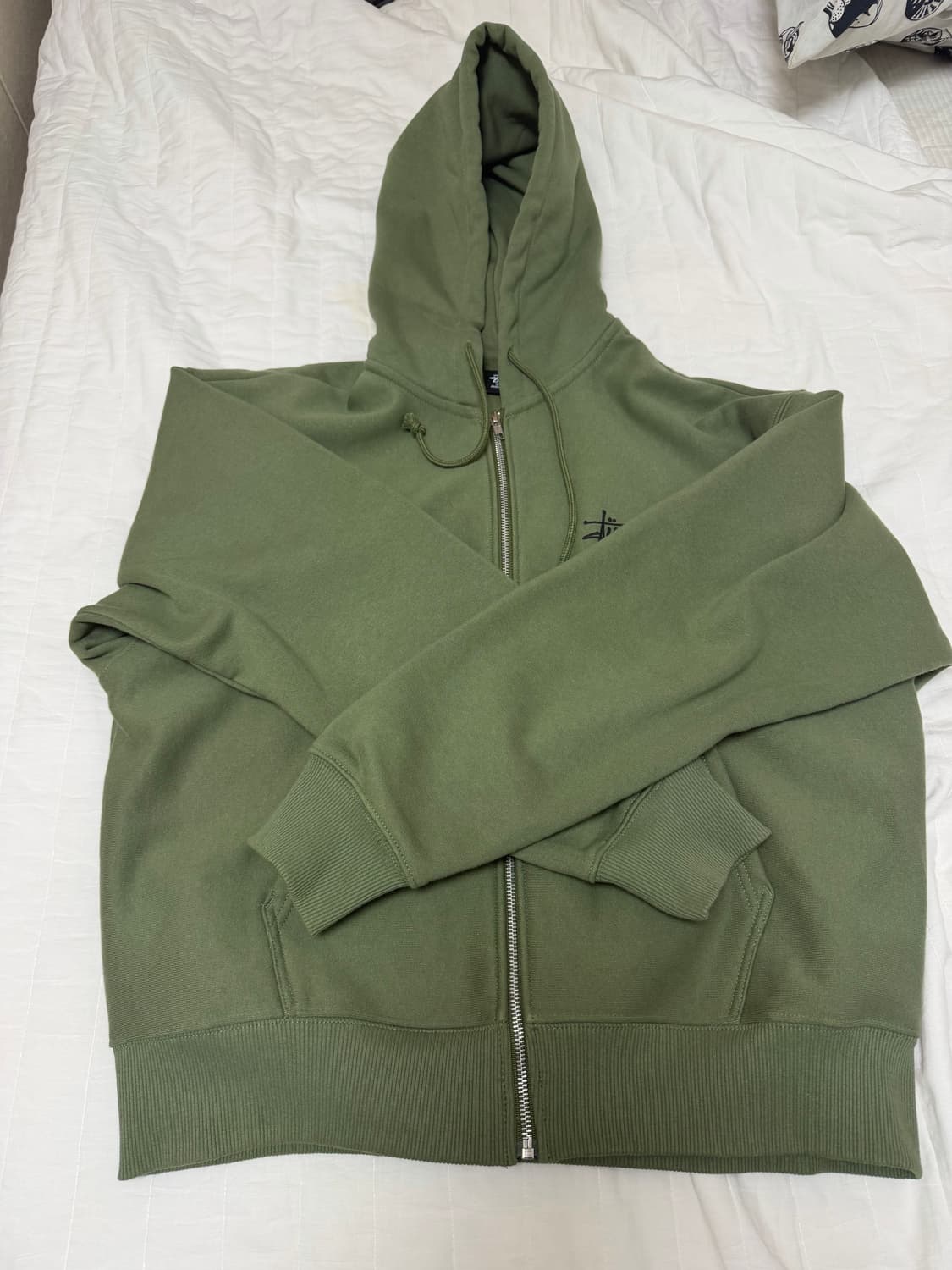 스투시 빅 앤 미티 집 후드 올리브 상품이미지1